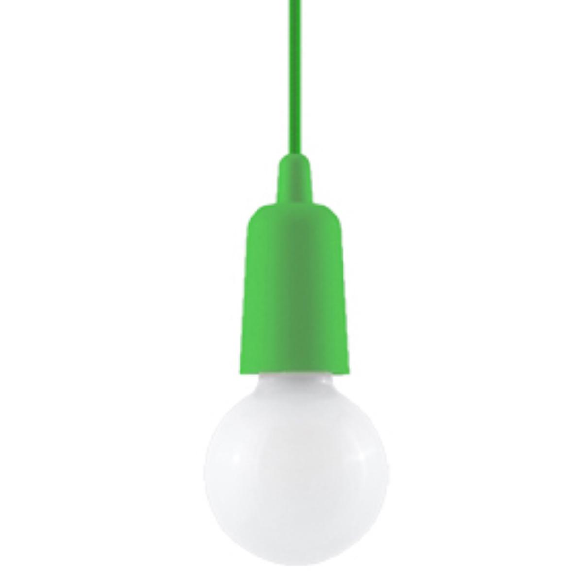 Sollux Lámpara colgante DIEGO 1 verde 