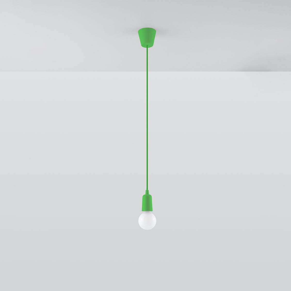 Sollux Lámpara colgante DIEGO 1 verde 