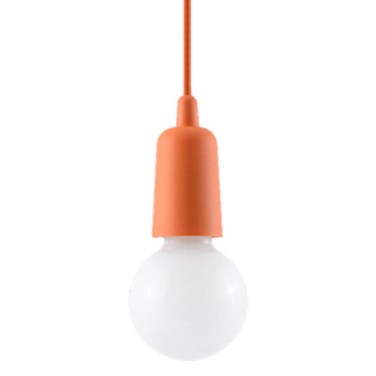 Sollux Lámpara colgante DIEGO 1 naranja 