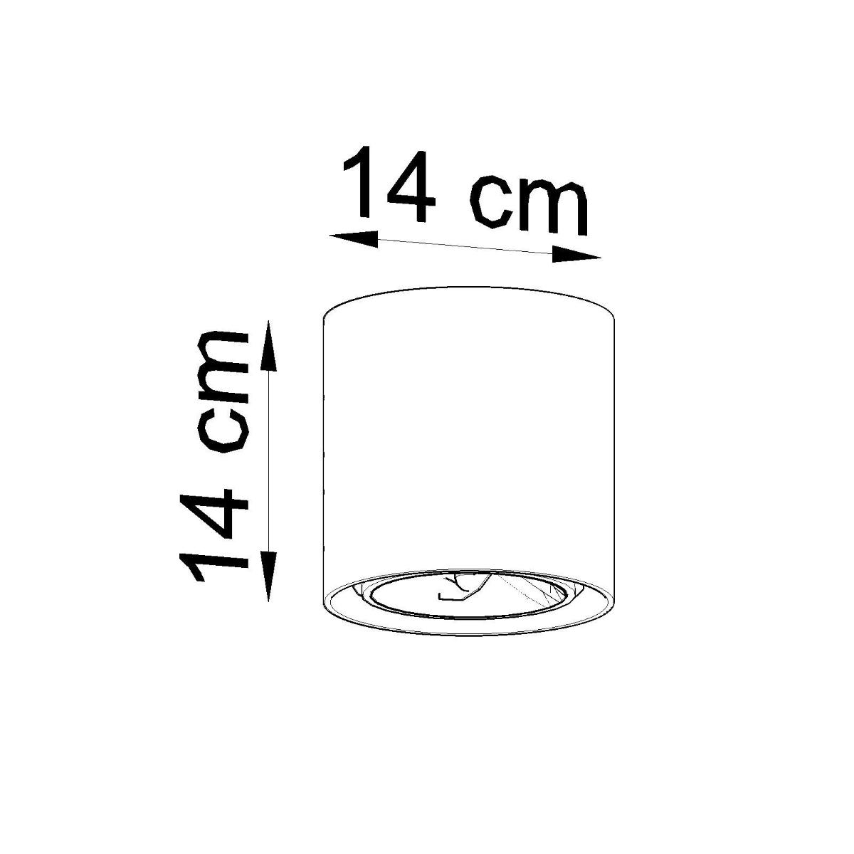 Sollux Lámpara de techo CULLO hormigón 