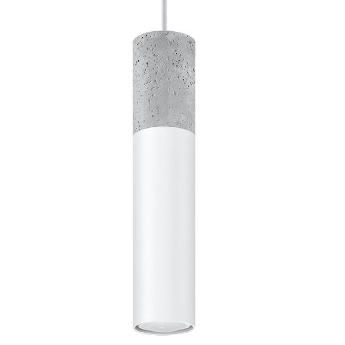 Sollux Lámpara colgante BORGIO 1 blanco 