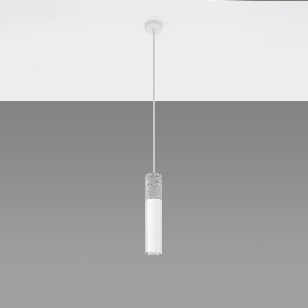 Sollux Lámpara colgante BORGIO 1 blanco 