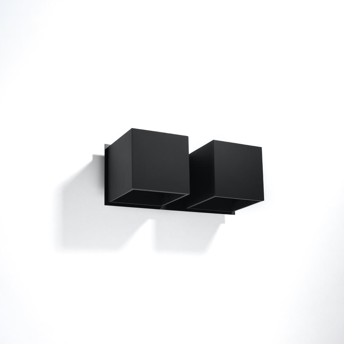 Sollux Aplique QUAD 2 negro 