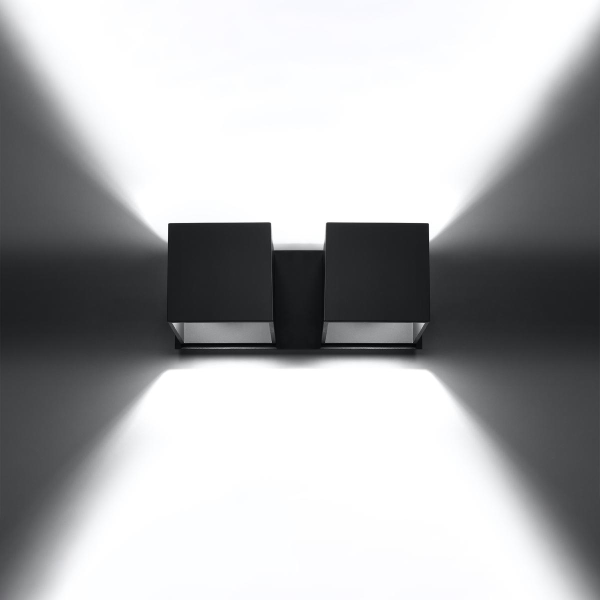 Sollux Aplique QUAD 2 negro 