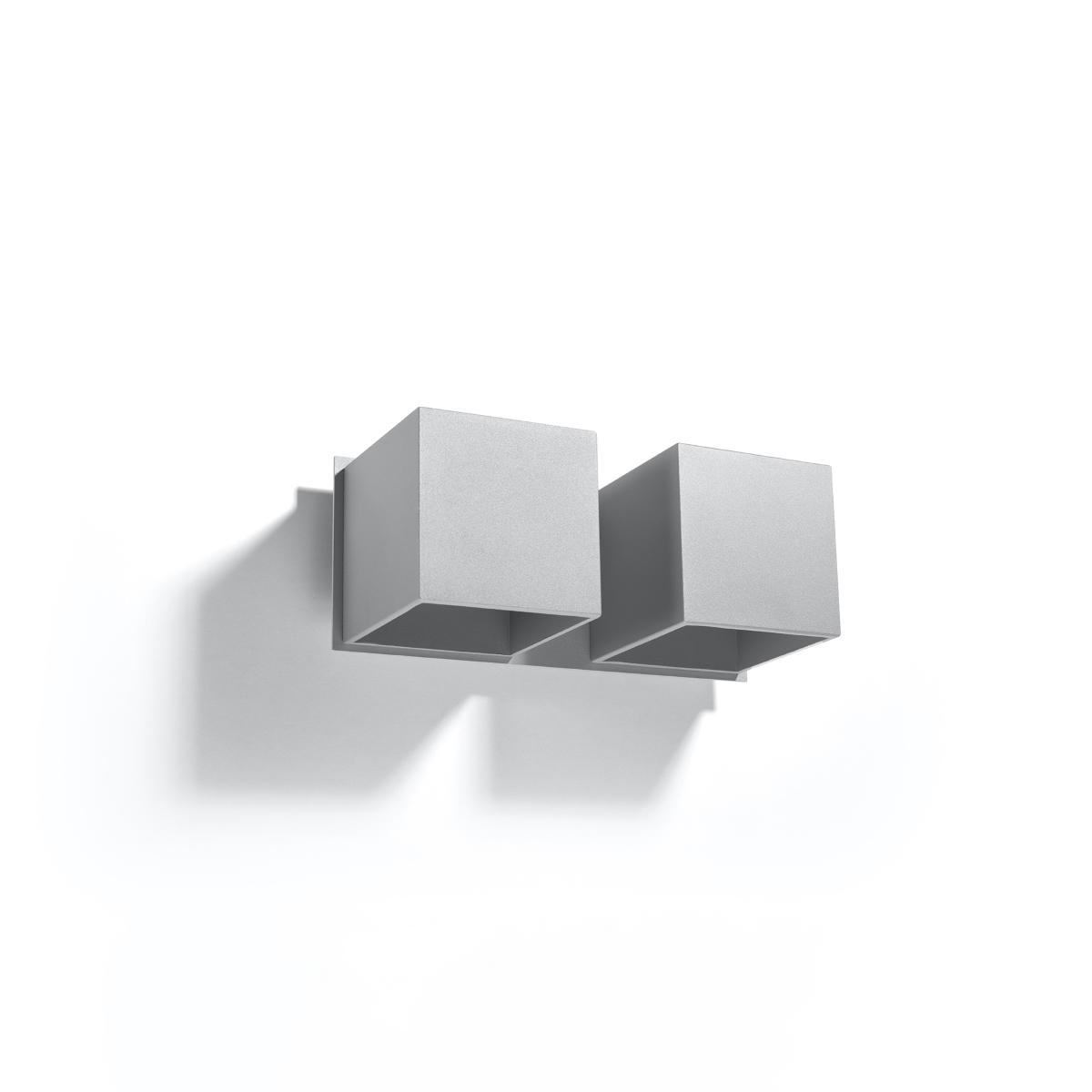 Sollux Aplique QUAD 2 gris 