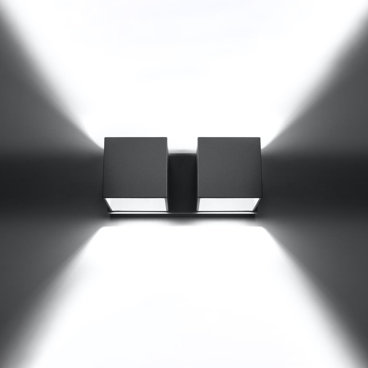 Sollux Aplique QUAD 2 gris 