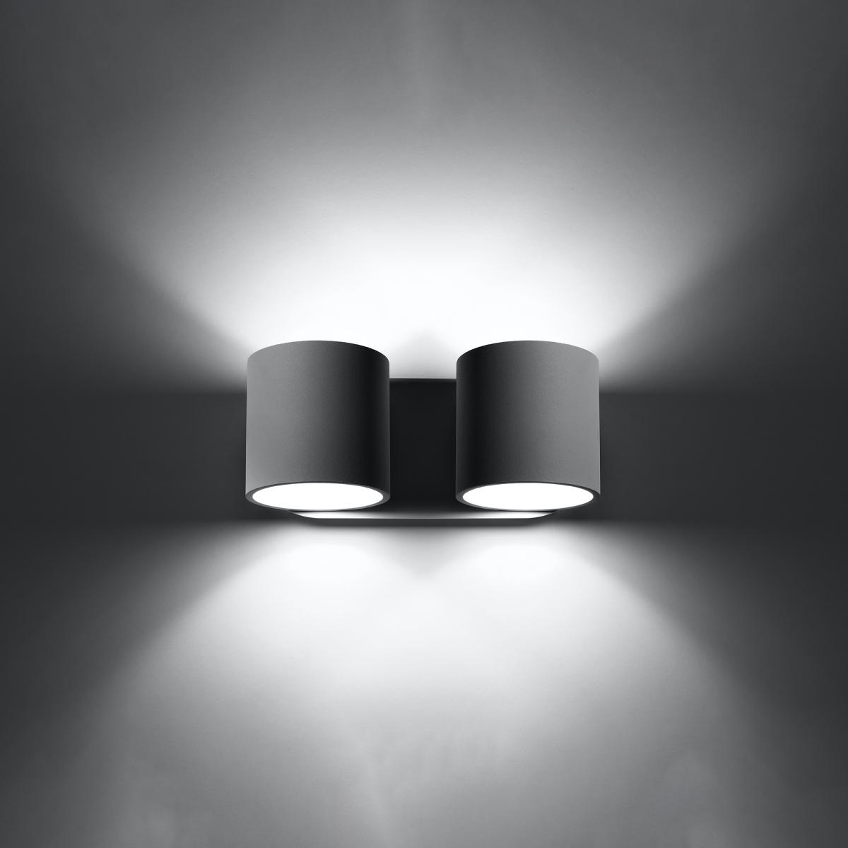 Sollux Aplique ORBIS 2 gris 