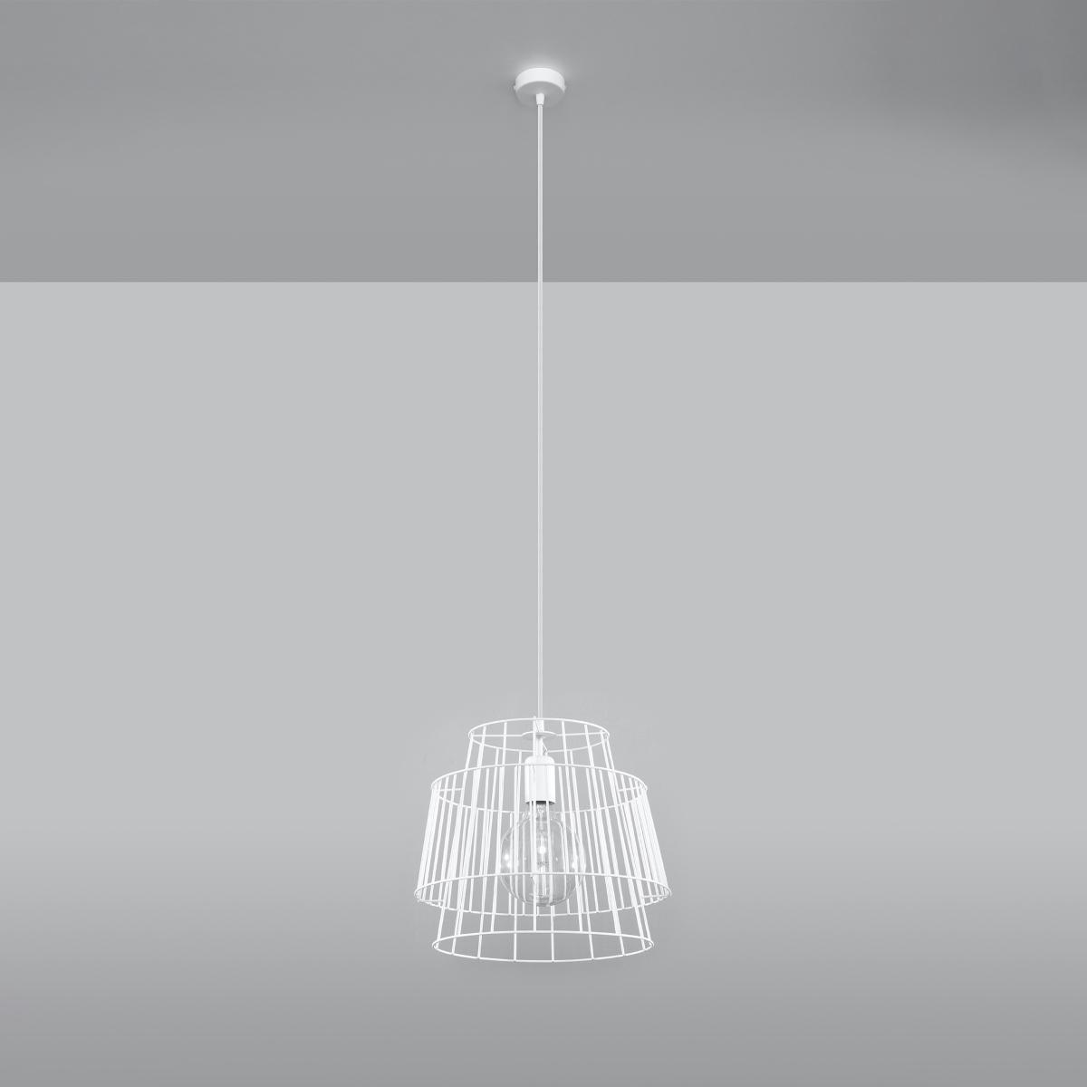 Sollux Lámpara colgante GATE blanca 