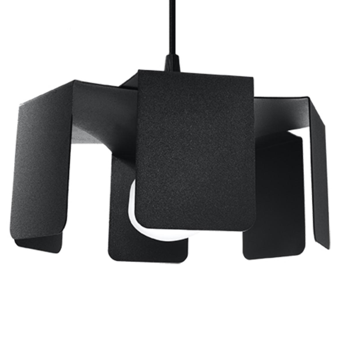 Sollux Lámpara colgante TULIP negro 