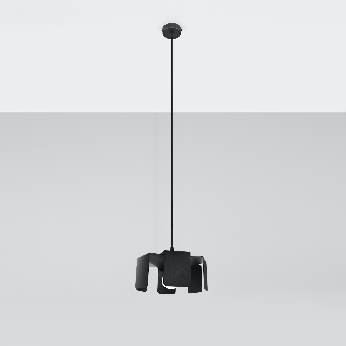 Sollux Lámpara colgante TULIP negro 