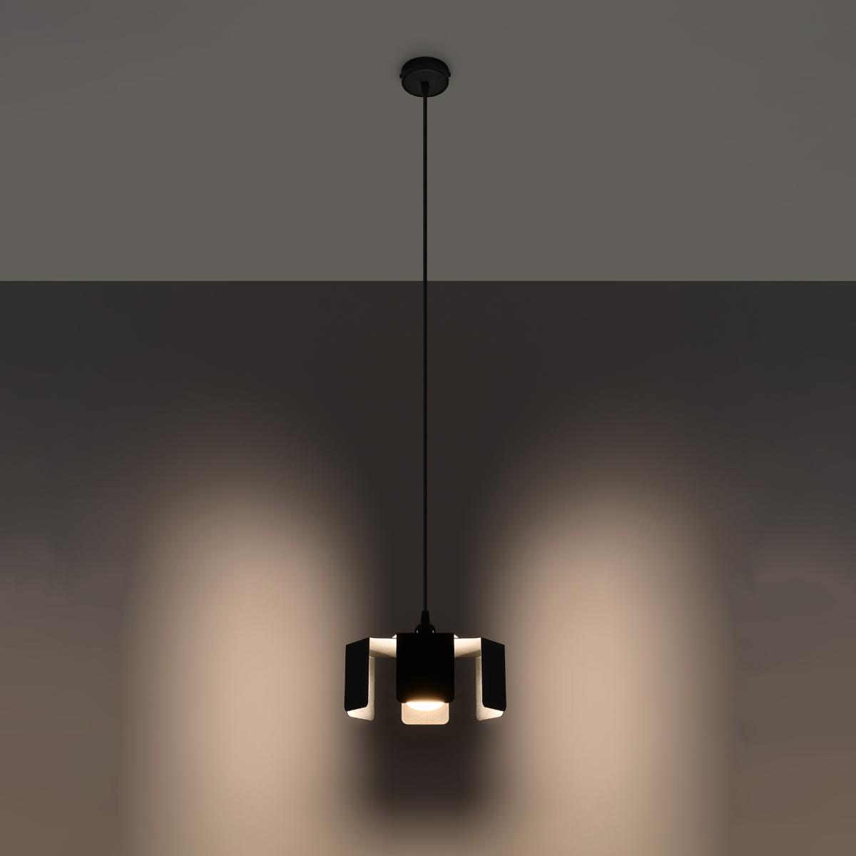 Sollux Lámpara colgante TULIP negro 