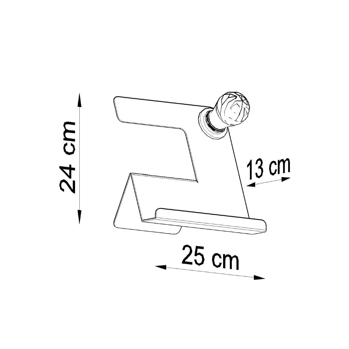 Sollux Lámpara de mesa INCLINE blanca 