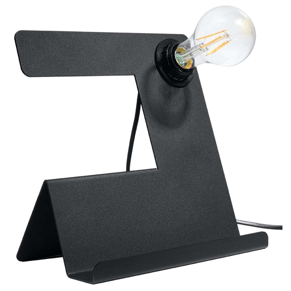 Sollux Lámpara de mesa INCLINE negra 