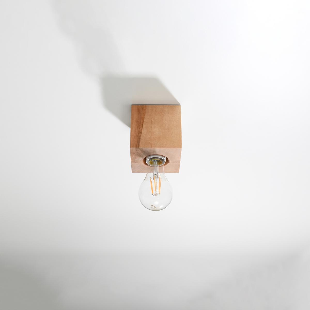 Sollux Lámpara de techo ARIZ madera natural 