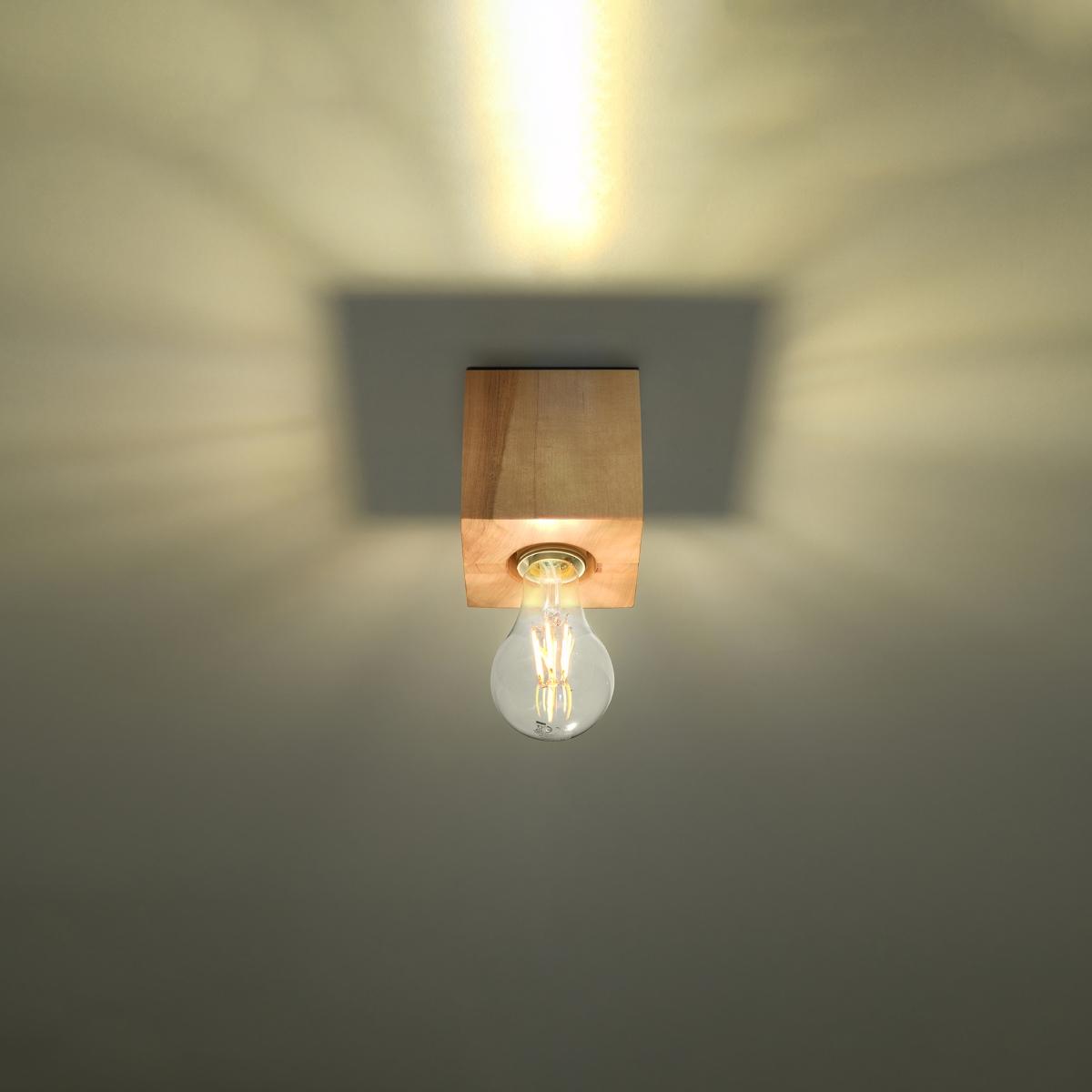 Sollux Lámpara de techo ARIZ madera natural 