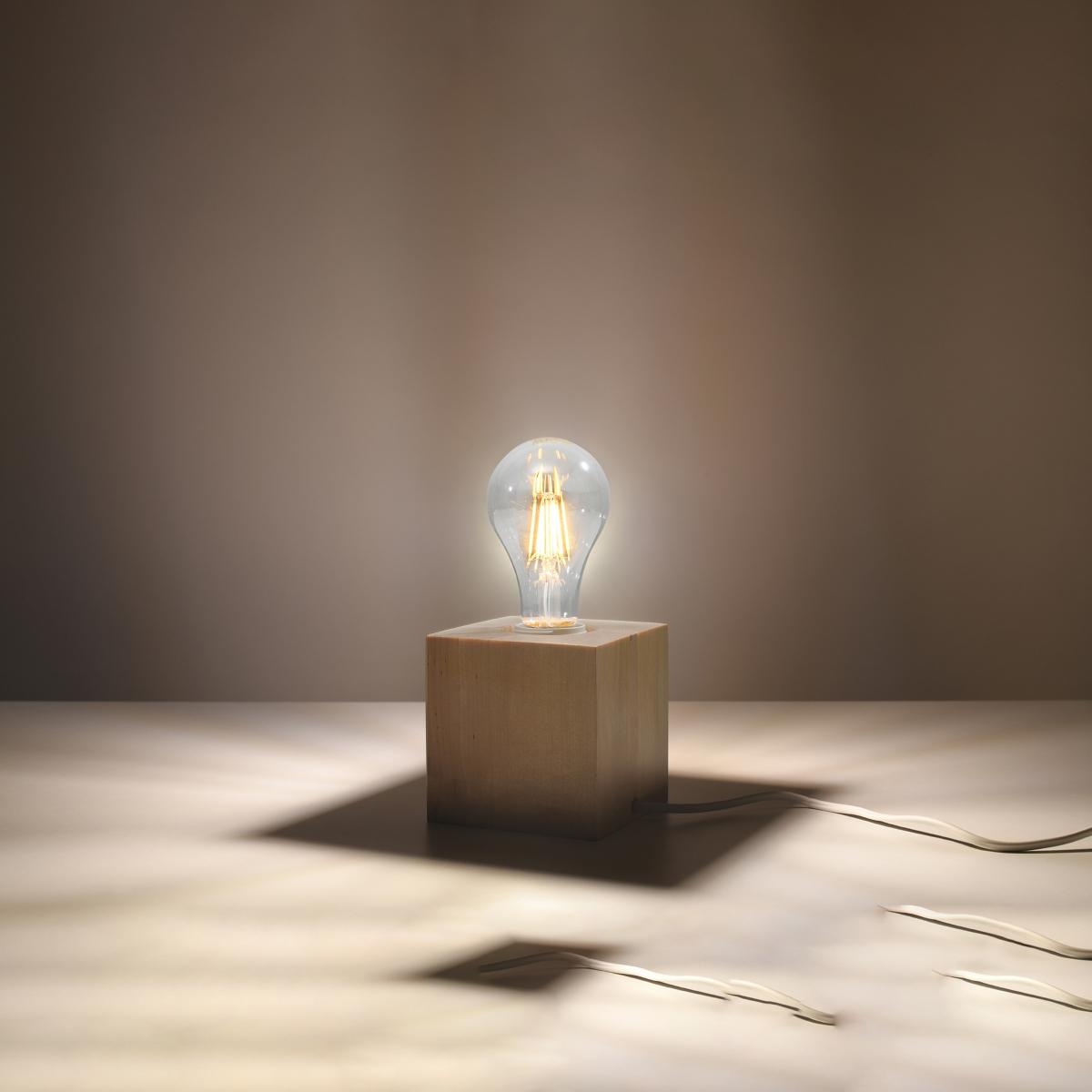 Sollux Lámpara de mesa ARIZ madera 