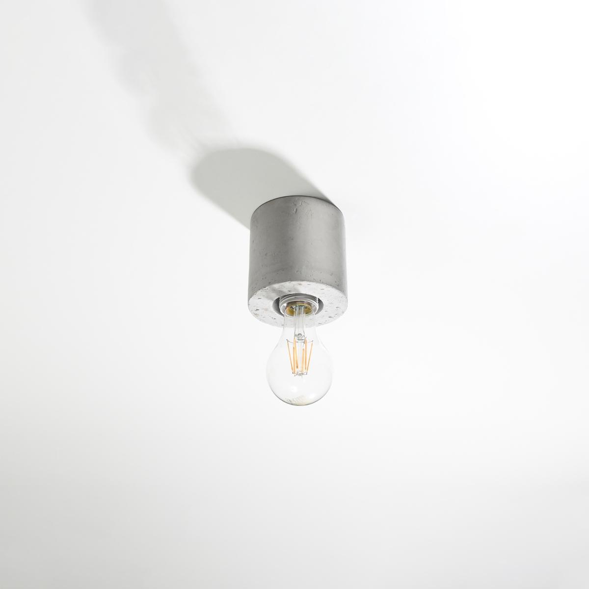 Sollux Lámpara de techo SALGADO hormigón 