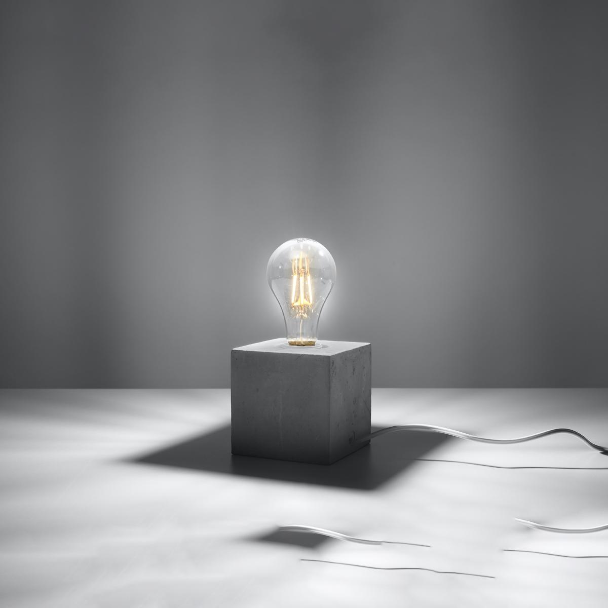 Sollux Lámpara de mesa ARIZ hormigón 