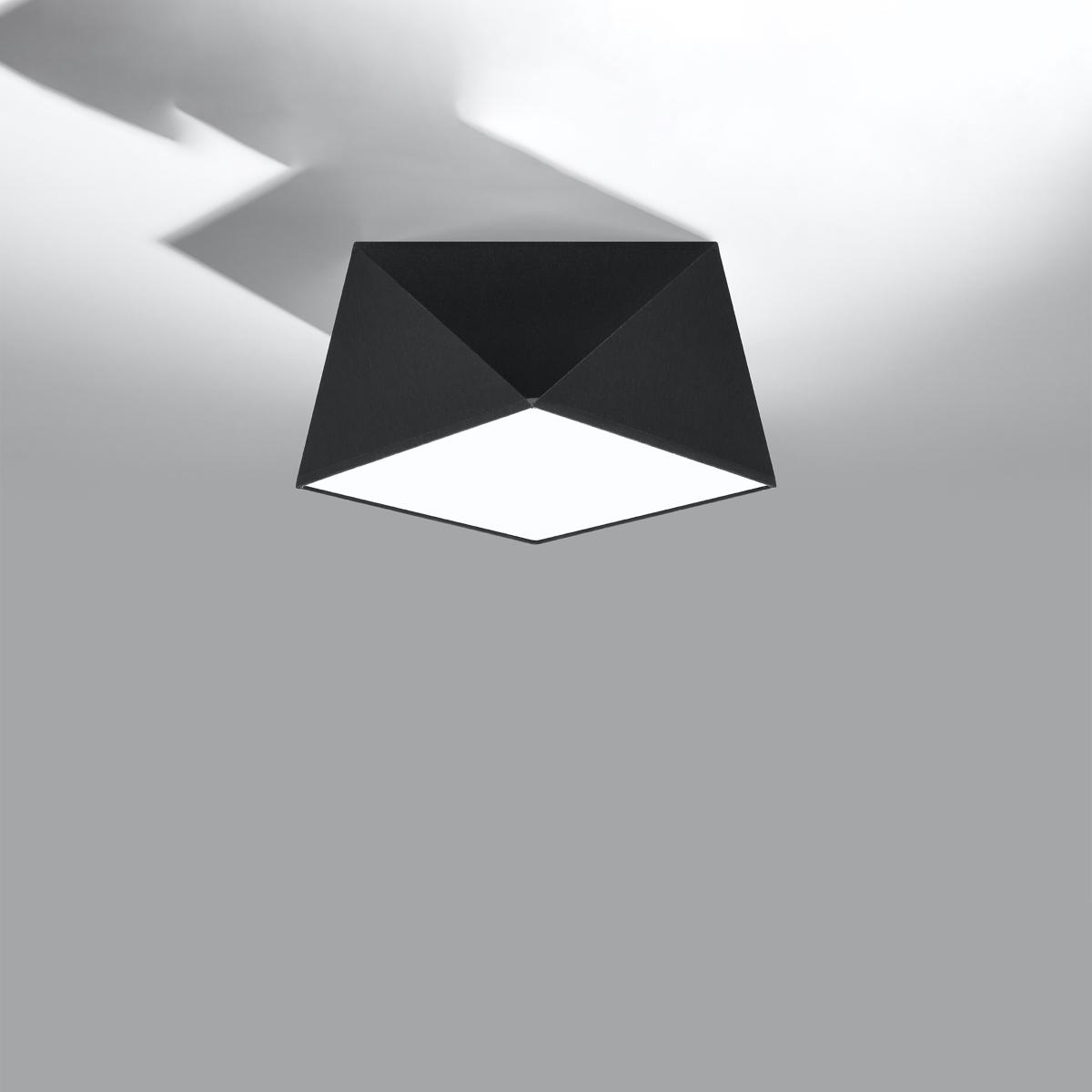 Sollux Lámpara de techo HEXA 25 negra 