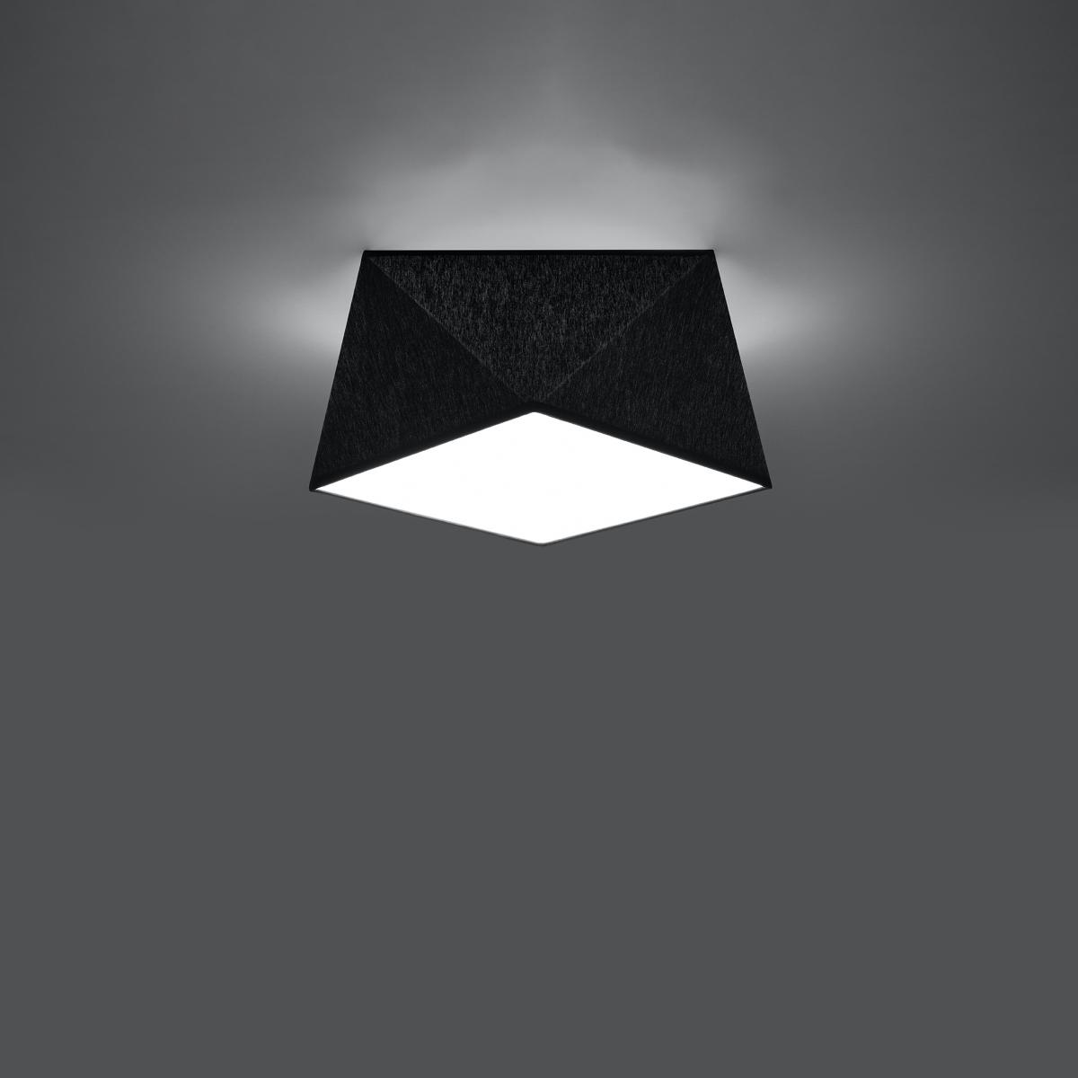 Sollux Lámpara de techo HEXA 25 negra 