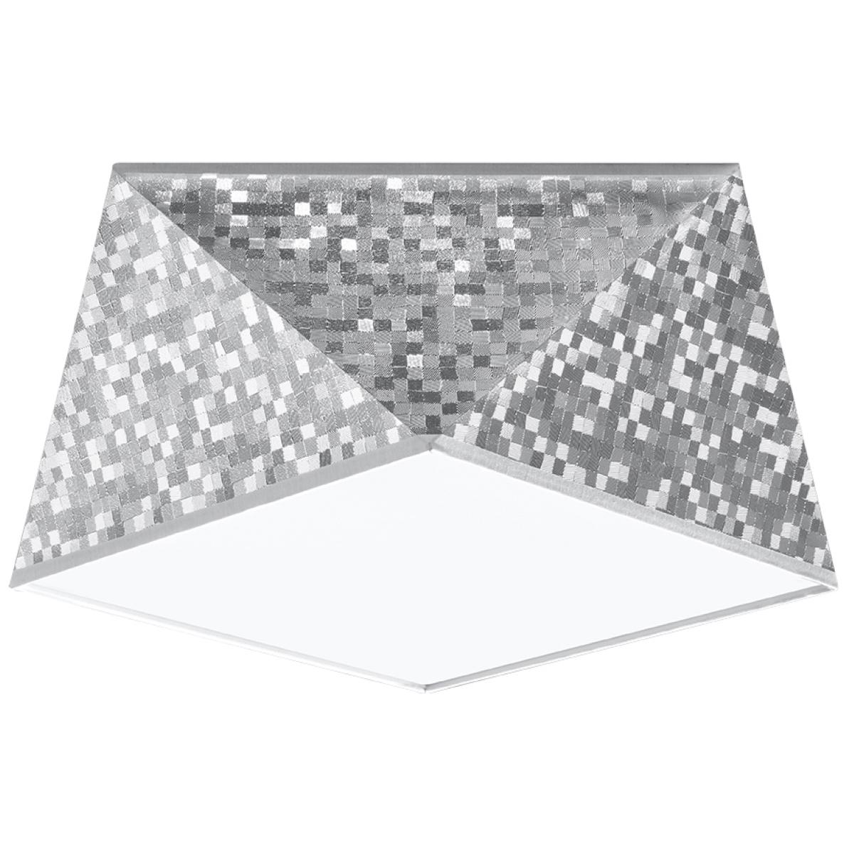 Sollux Lámpara de techo HEXA 25 plata 