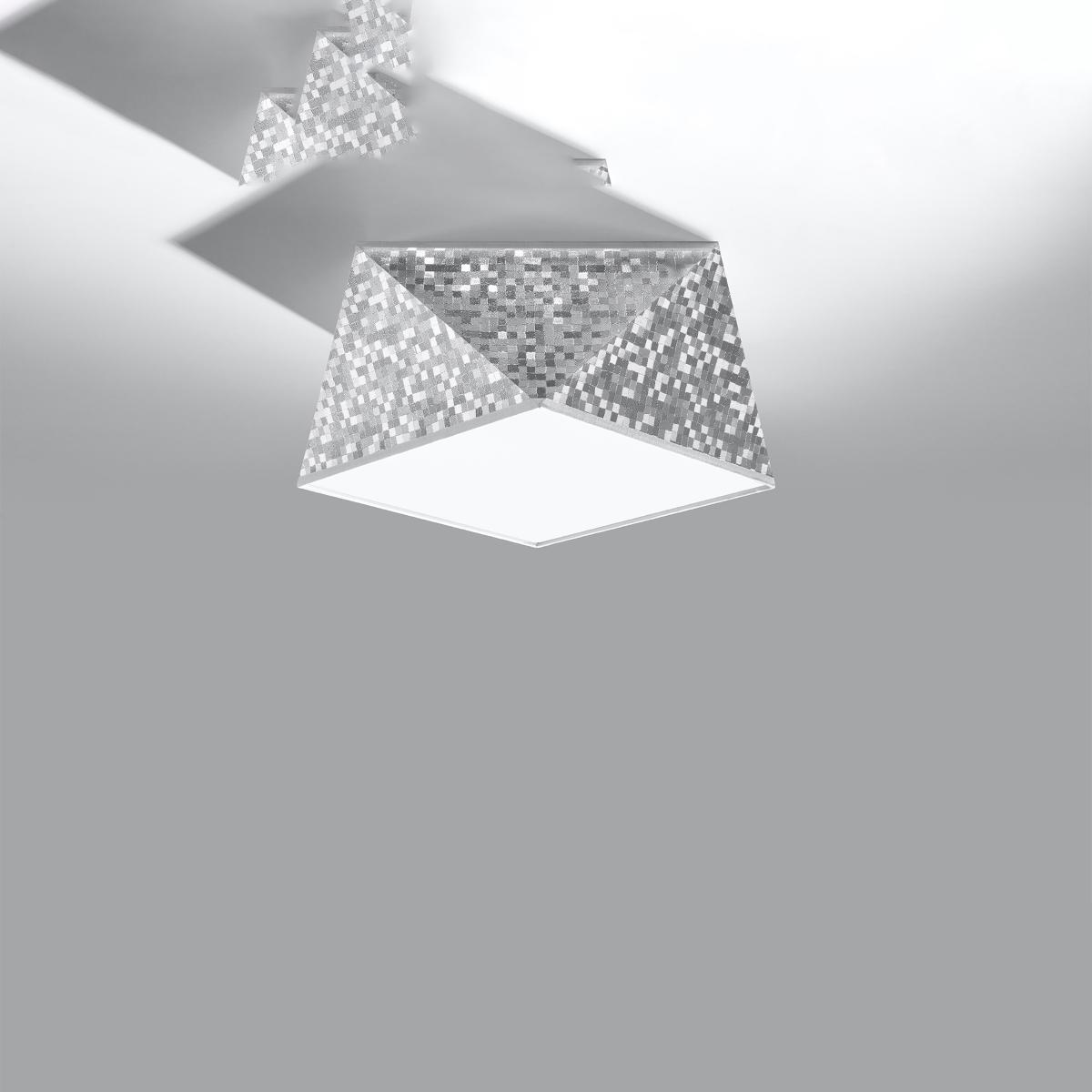 Sollux Lámpara de techo HEXA 25 plata 