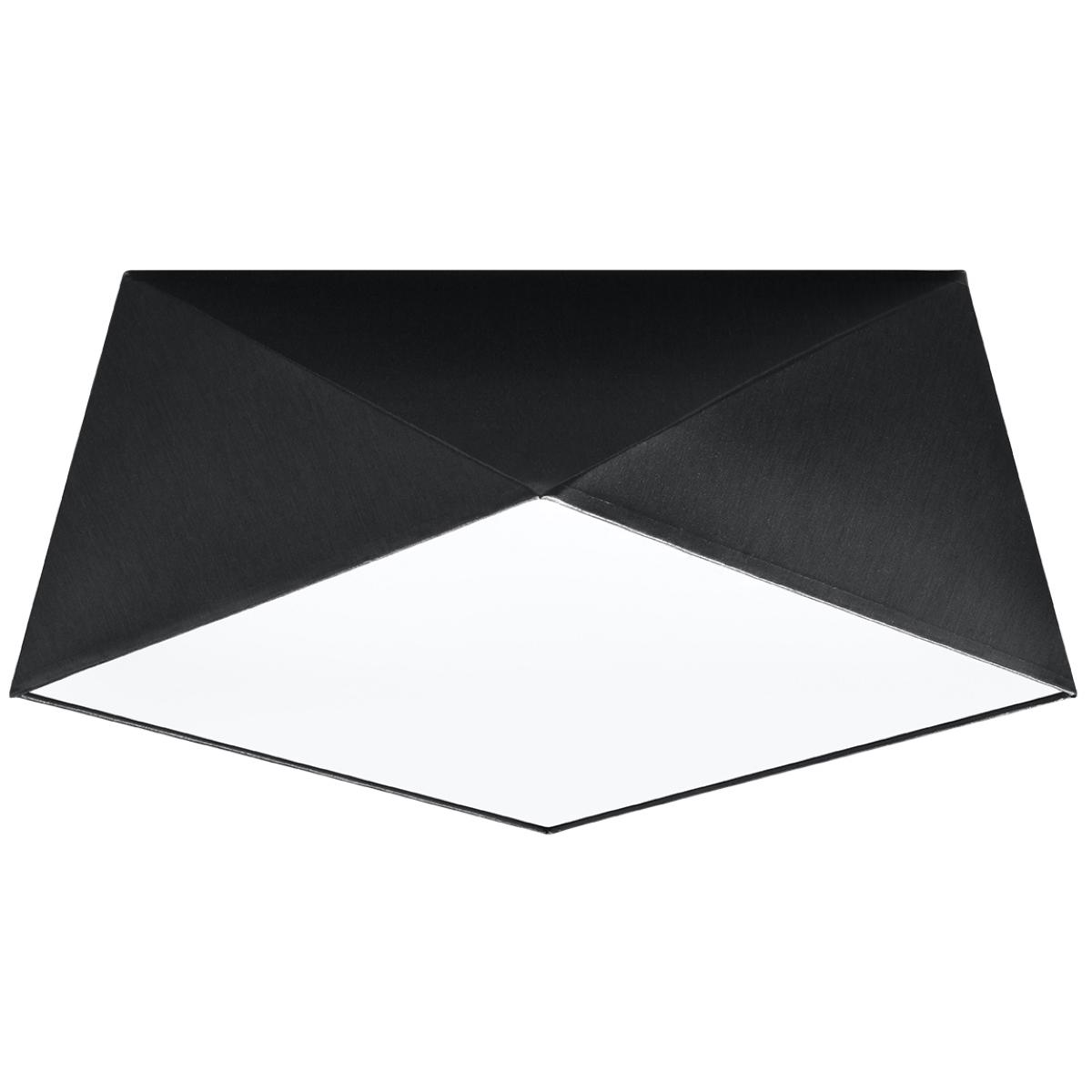 Sollux Lámpara de techo HEXA 35 negra 