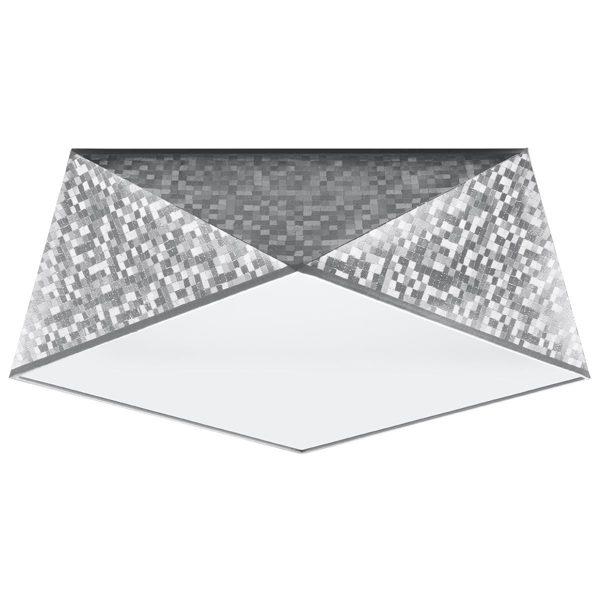 Sollux Lámpara de techo HEXA 35 plata 