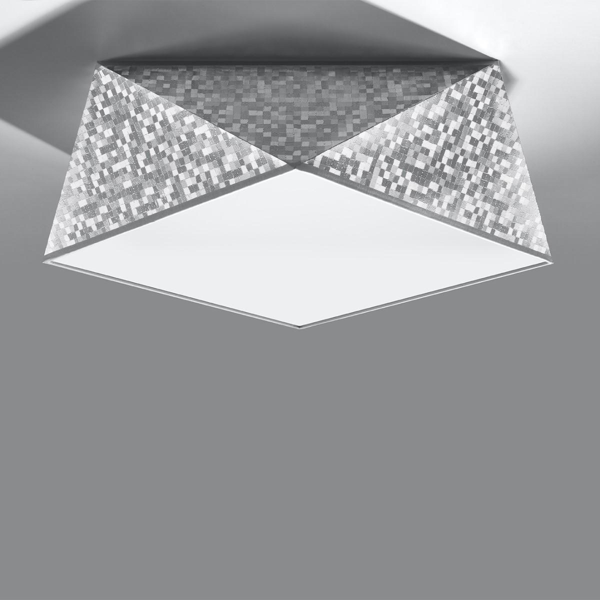 Sollux Lámpara de techo HEXA 35 plata 