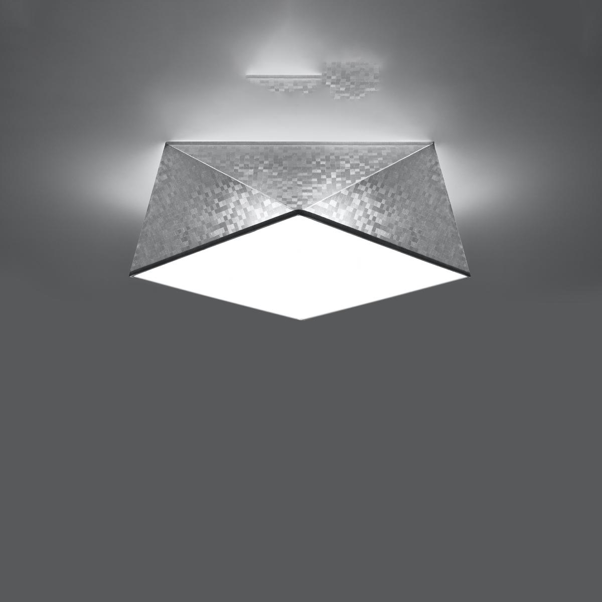 Sollux Lámpara de techo HEXA 35 plata 