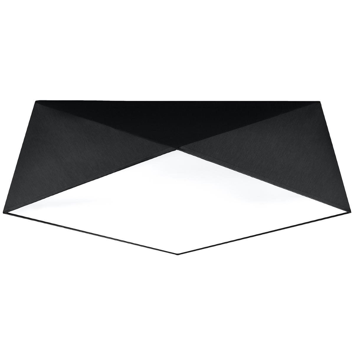 Sollux Lámpara de techo HEXA 45 negra 