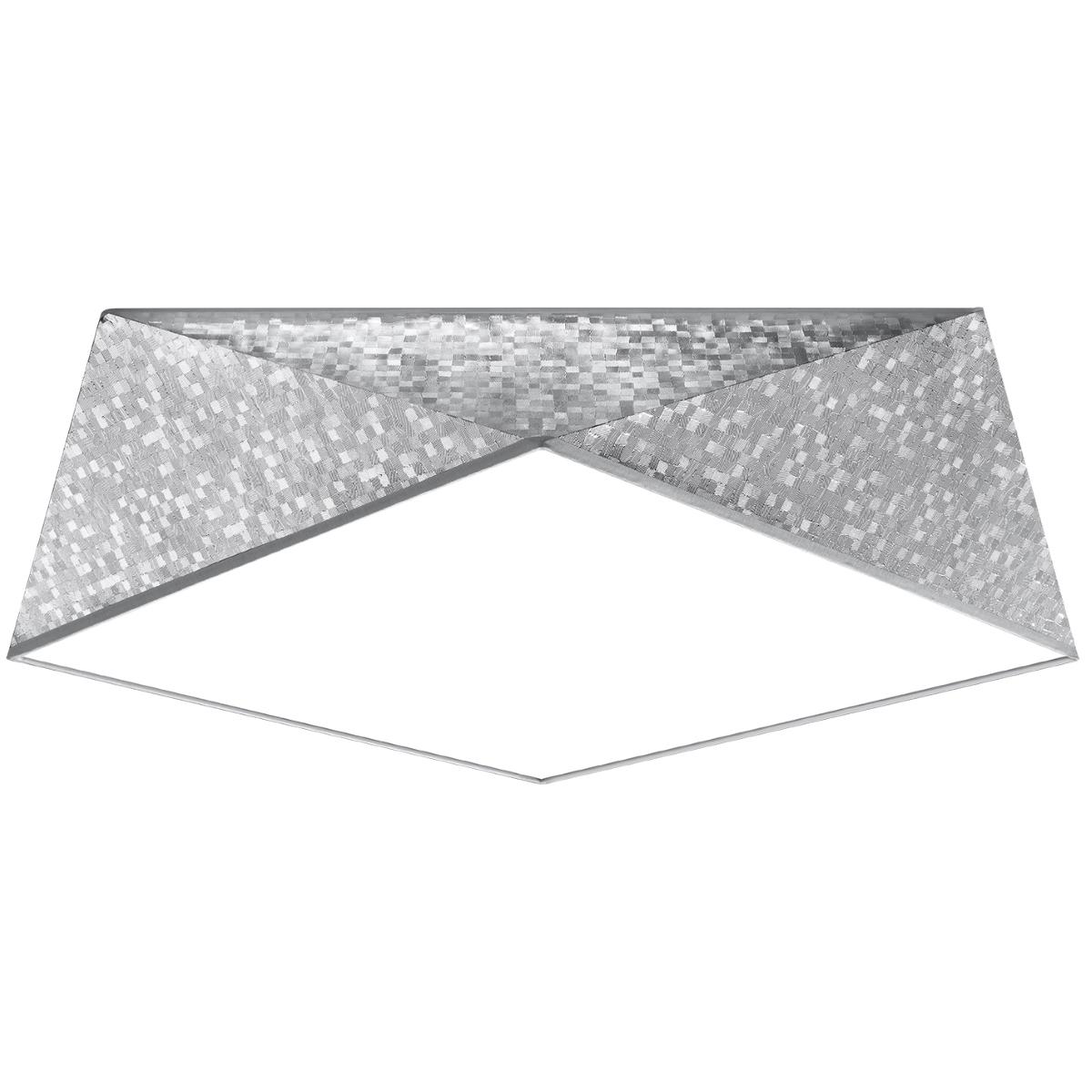 Sollux Lámpara de techo HEXA 45 plata 