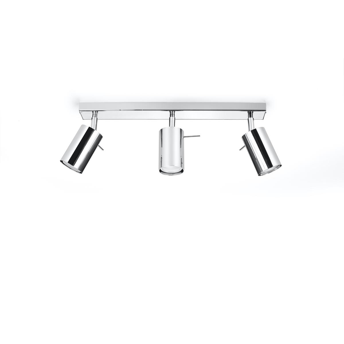 Sollux Lámpara de techo RING 3 cromo 