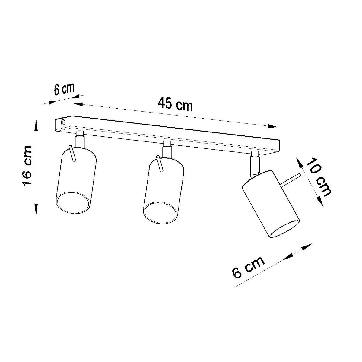 Sollux Lámpara de techo RING 3 cromo 