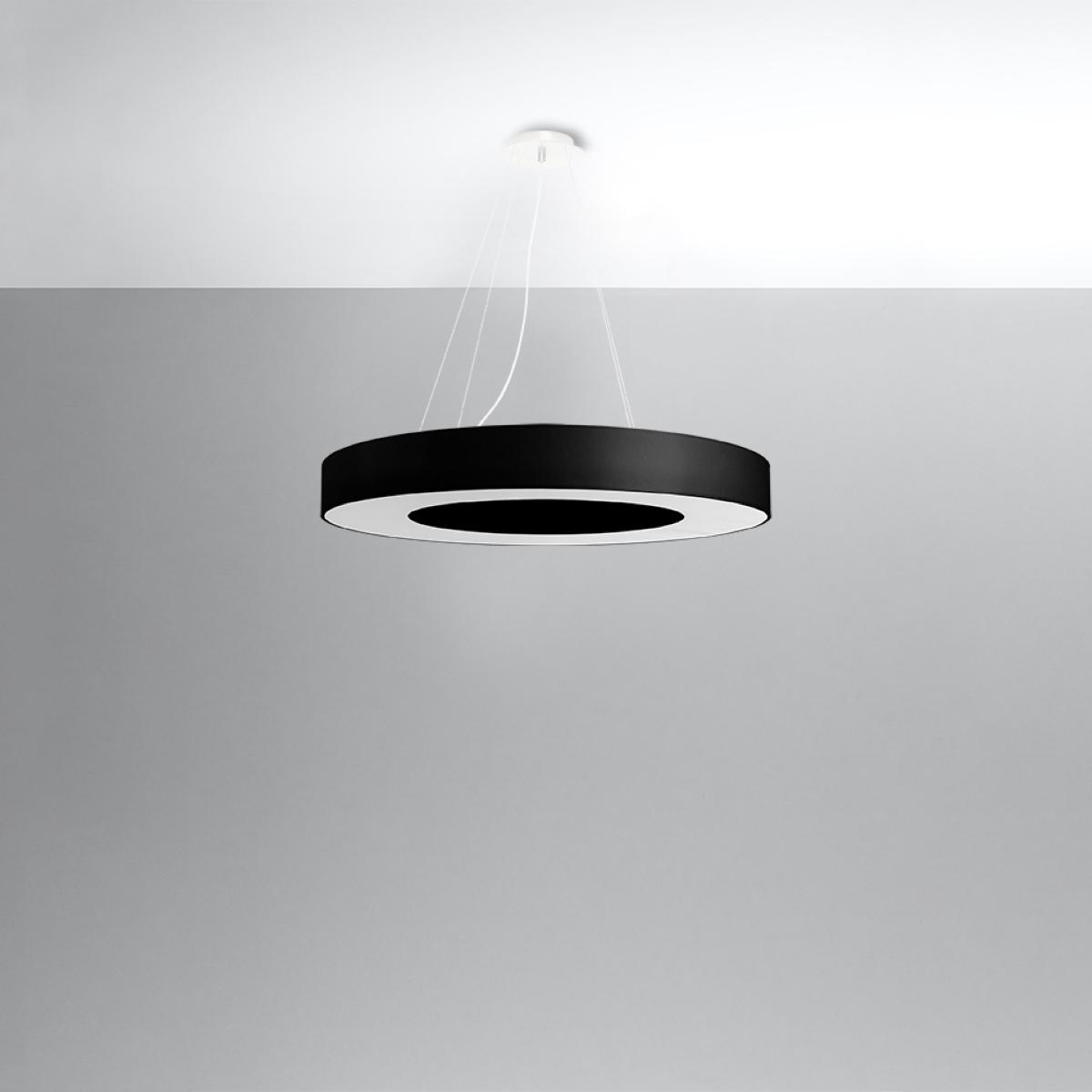 Sollux Lámpara SATURNO SLIM 70 negra 