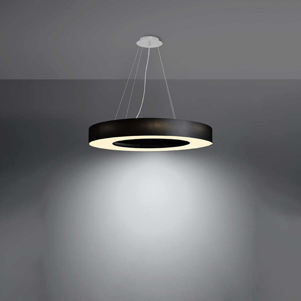 Sollux Lámpara SATURNO SLIM 70 negra 