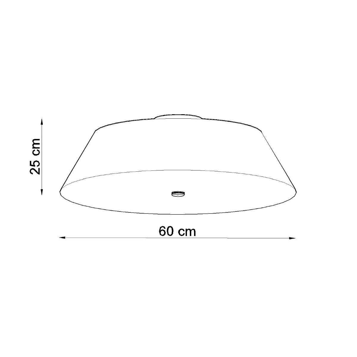 Sollux Lámpara de techo VEGA 60 blanca 
