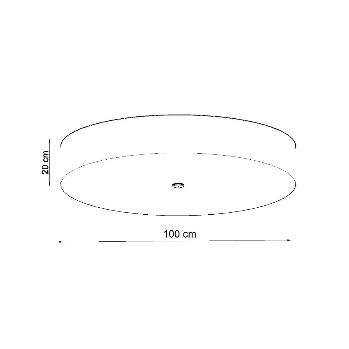 Sollux Lámpara de techo SKALA 100 blanca 