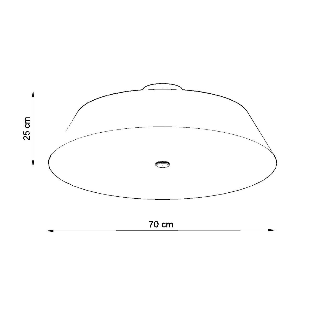 Sollux Lámpara de techo VEGA 70 blanca 