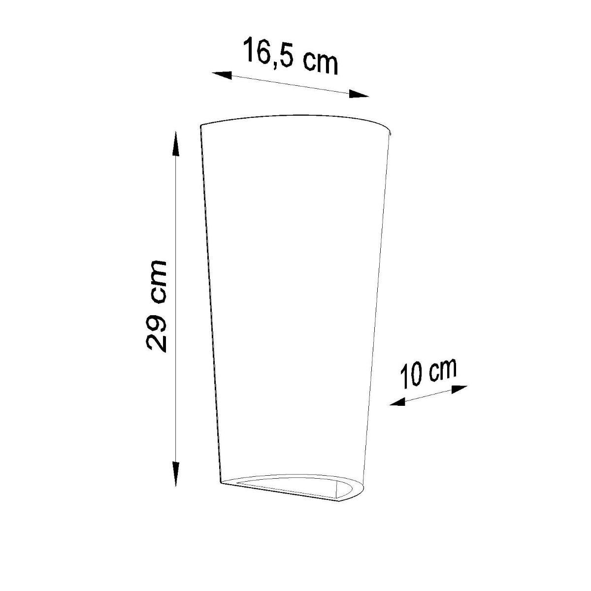 Sollux Aplique de cerámica LANA 