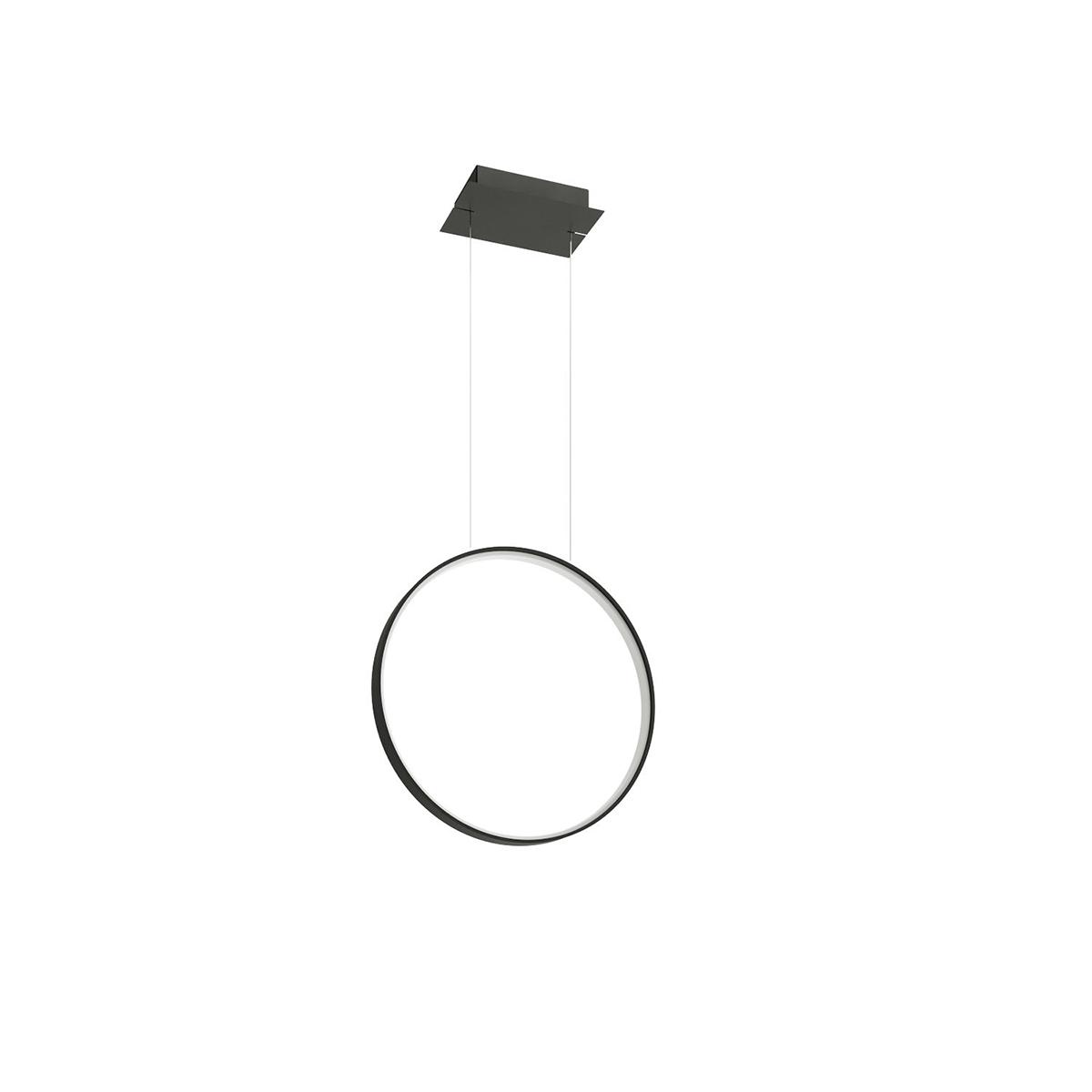 Sollux Lámpara colgante RIO 55 negra 3000K 3000K
