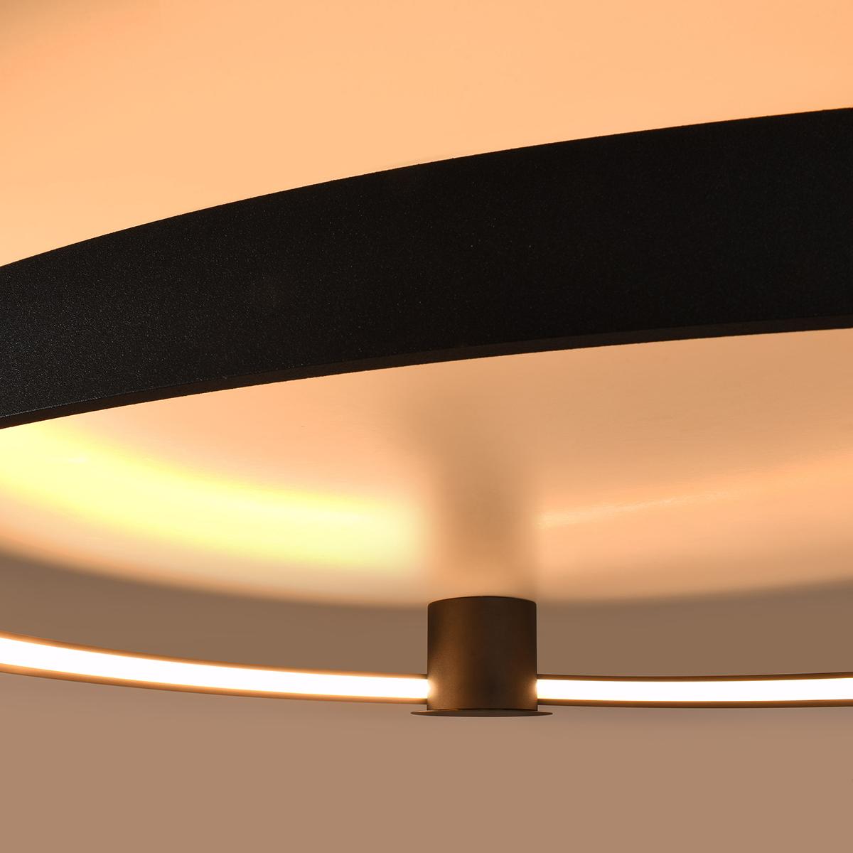 Sollux Plafón RIO 55 negro 3000K 3000K