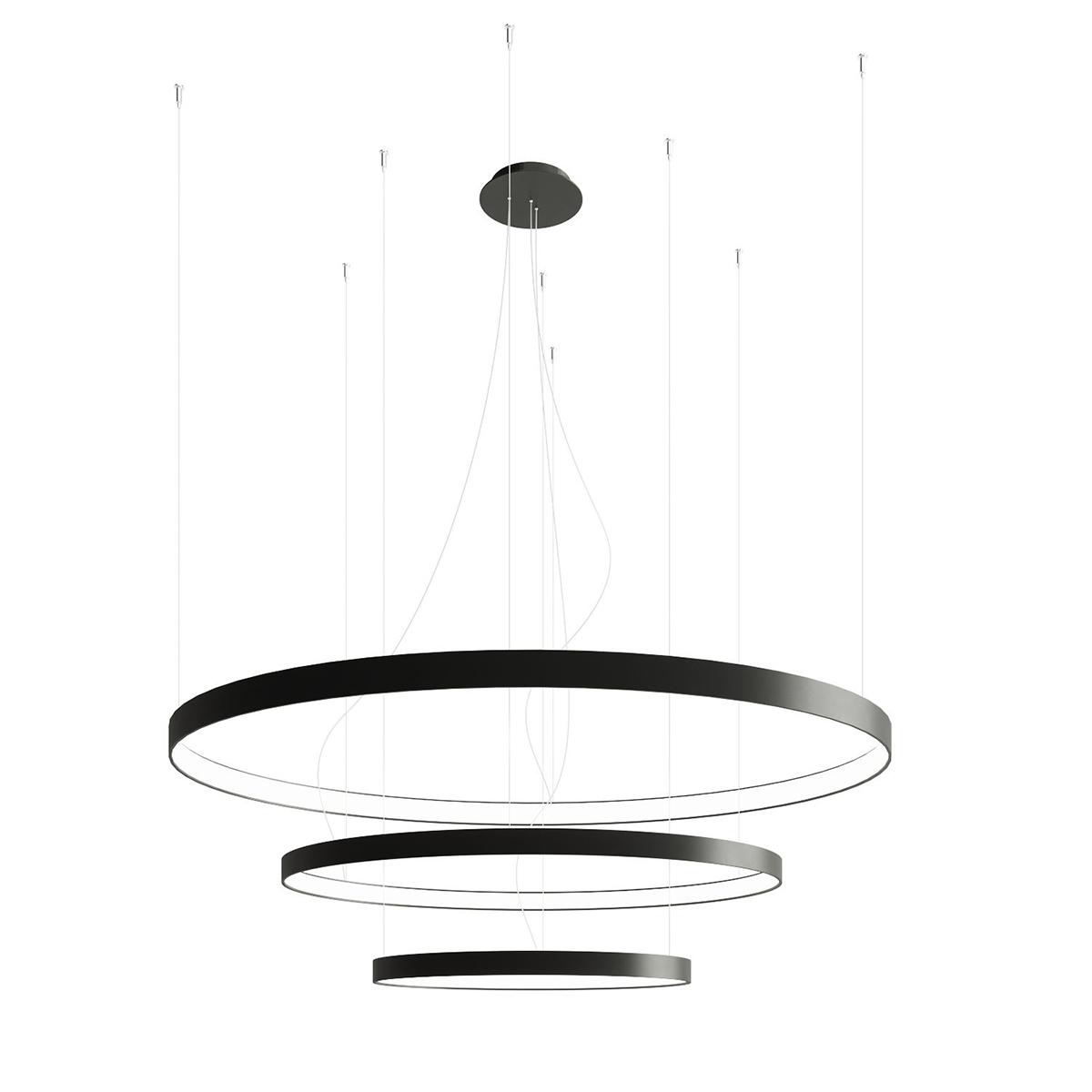 Sollux Lámpara RIO 3 55/78/110 negra 3000K 3000K
