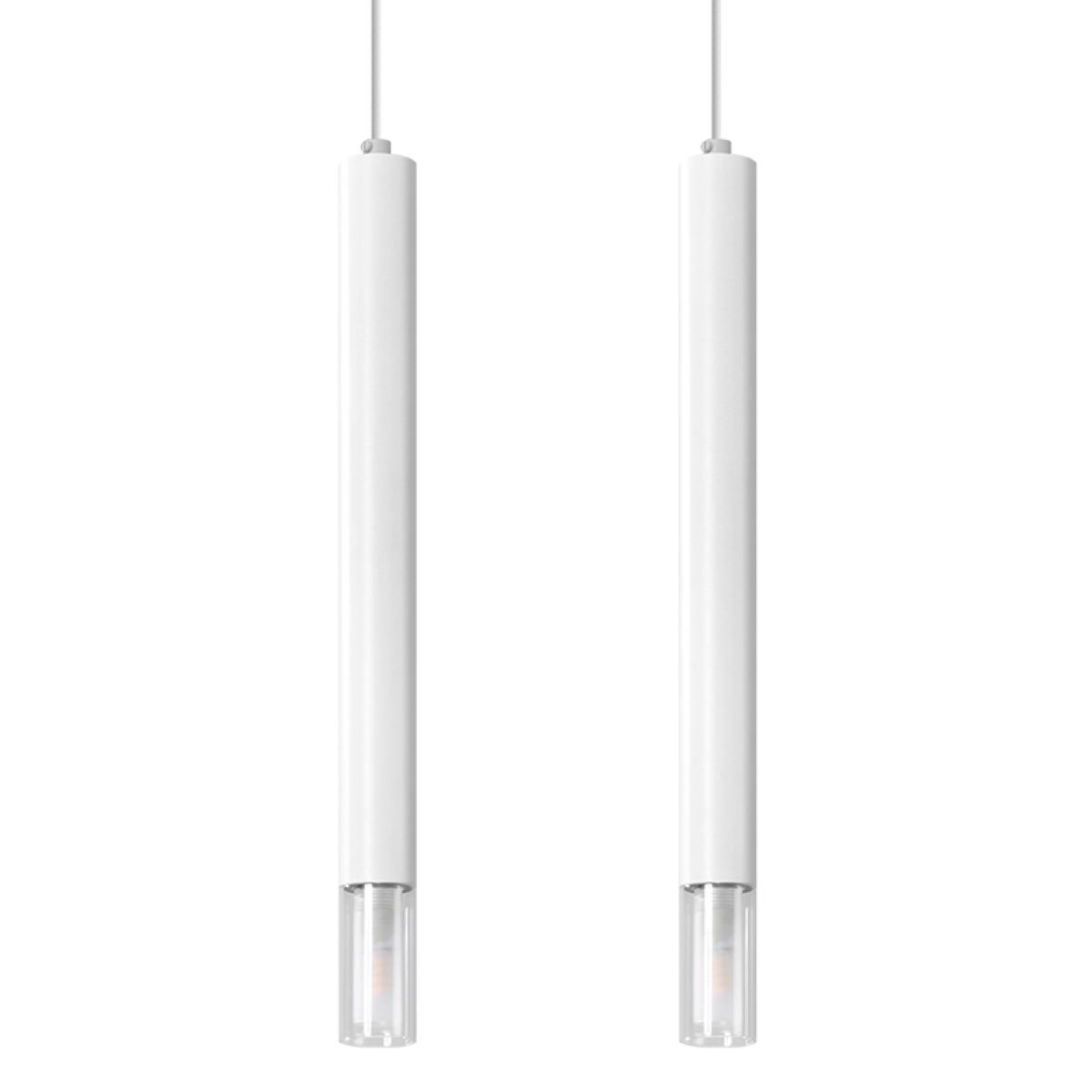 Sollux Lámpara colgante WEZYR 2 blanca 