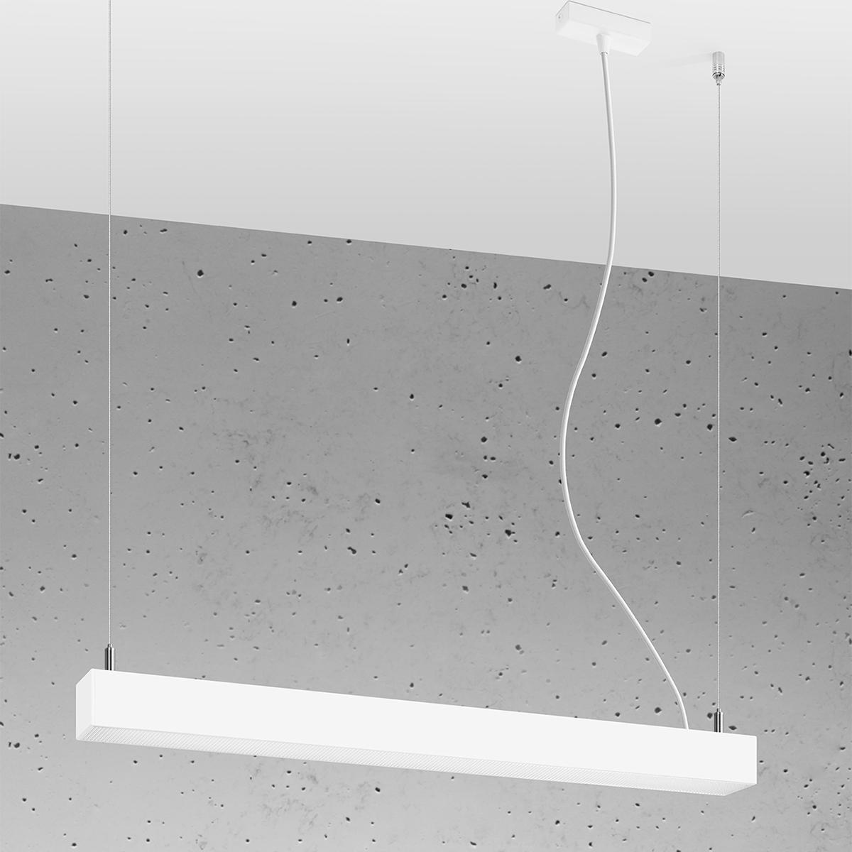 Sollux Lámpara colgante PINNE 67 blanca 3000K