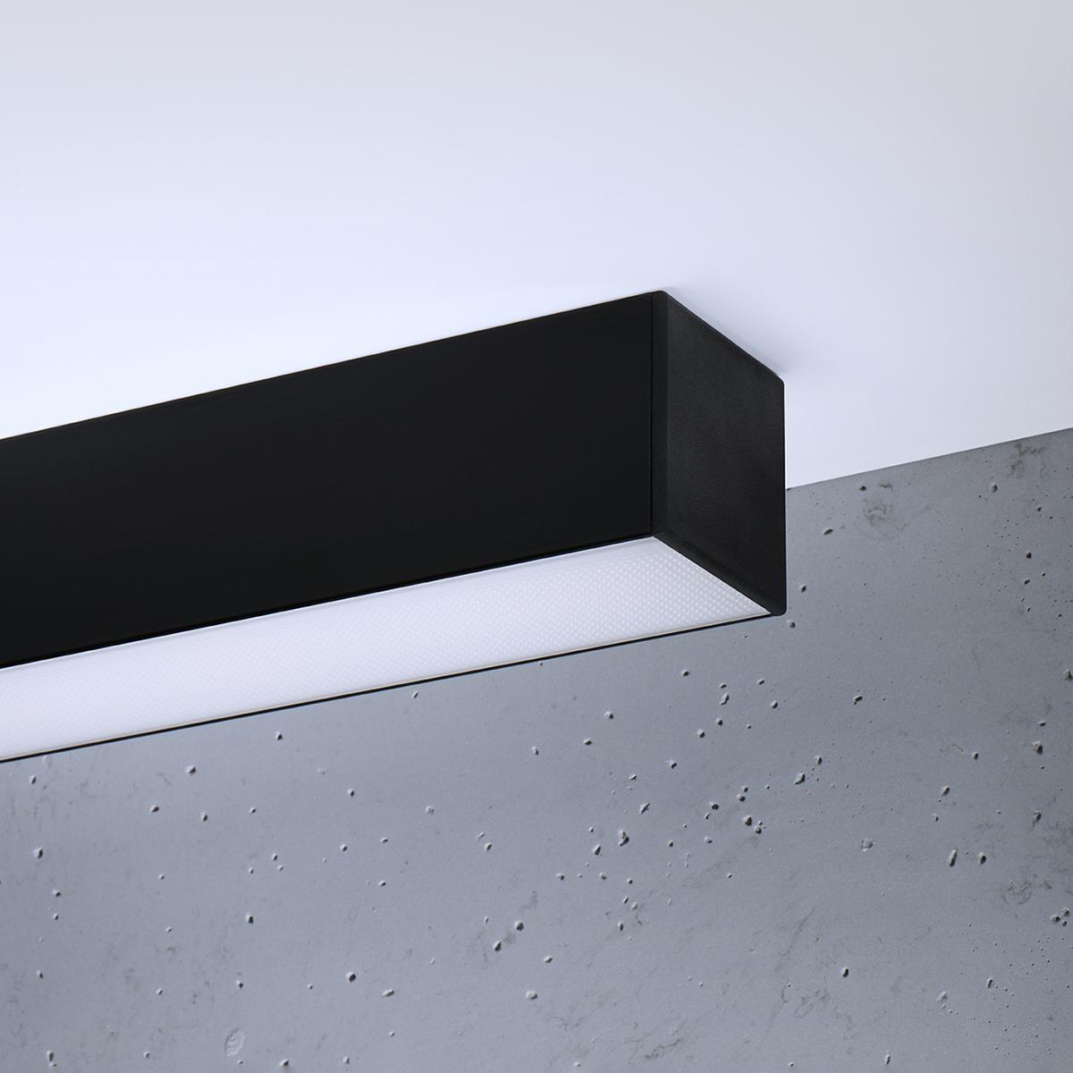 Sollux Lámpara de techo PINNE 67 negro 3000K