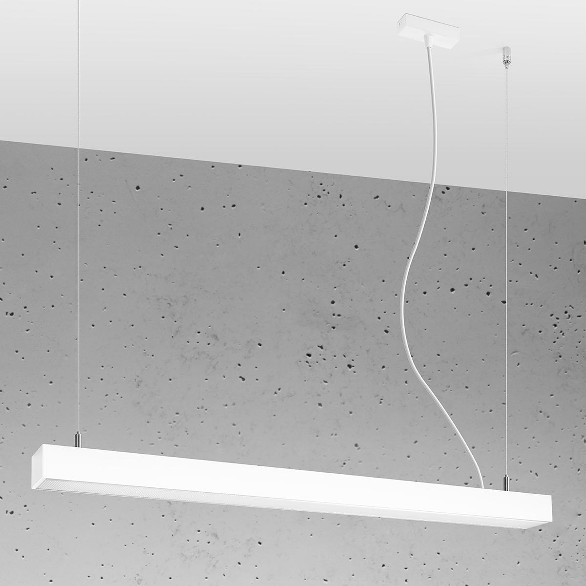 Sollux Lámpara colgante PINNE 90 blanca 3000K