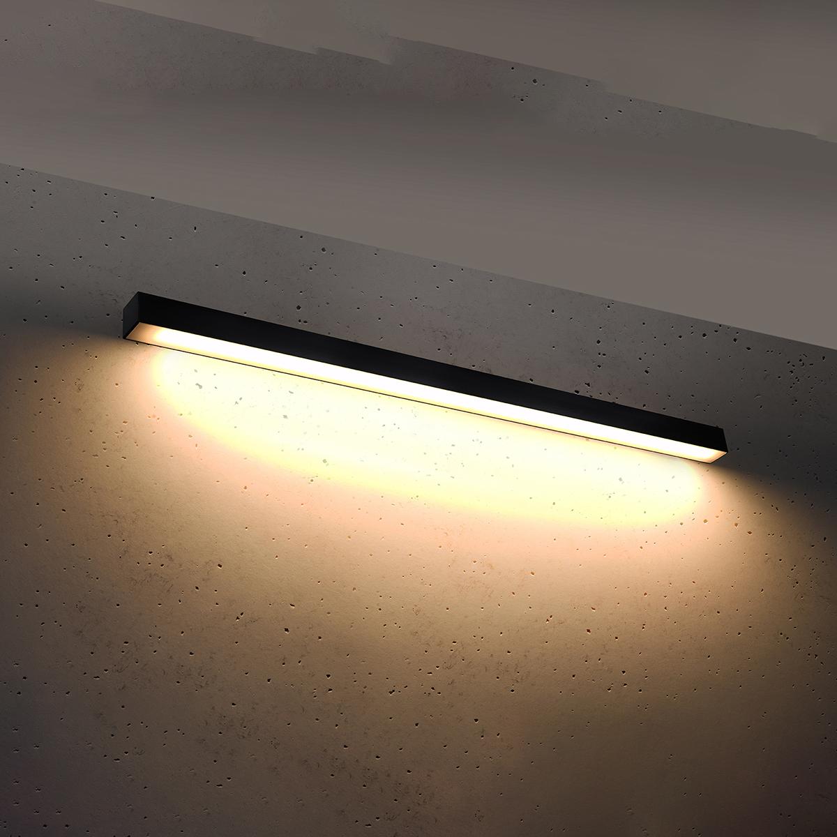 Sollux Aplique PINNE 118 negro 3000K