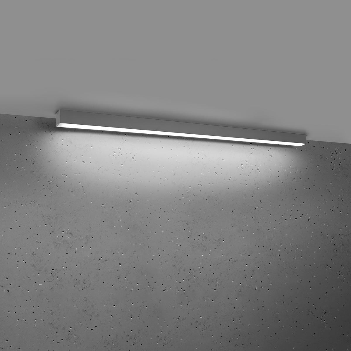 Sollux Lámpara de techo PINNE 118 gris 4000K