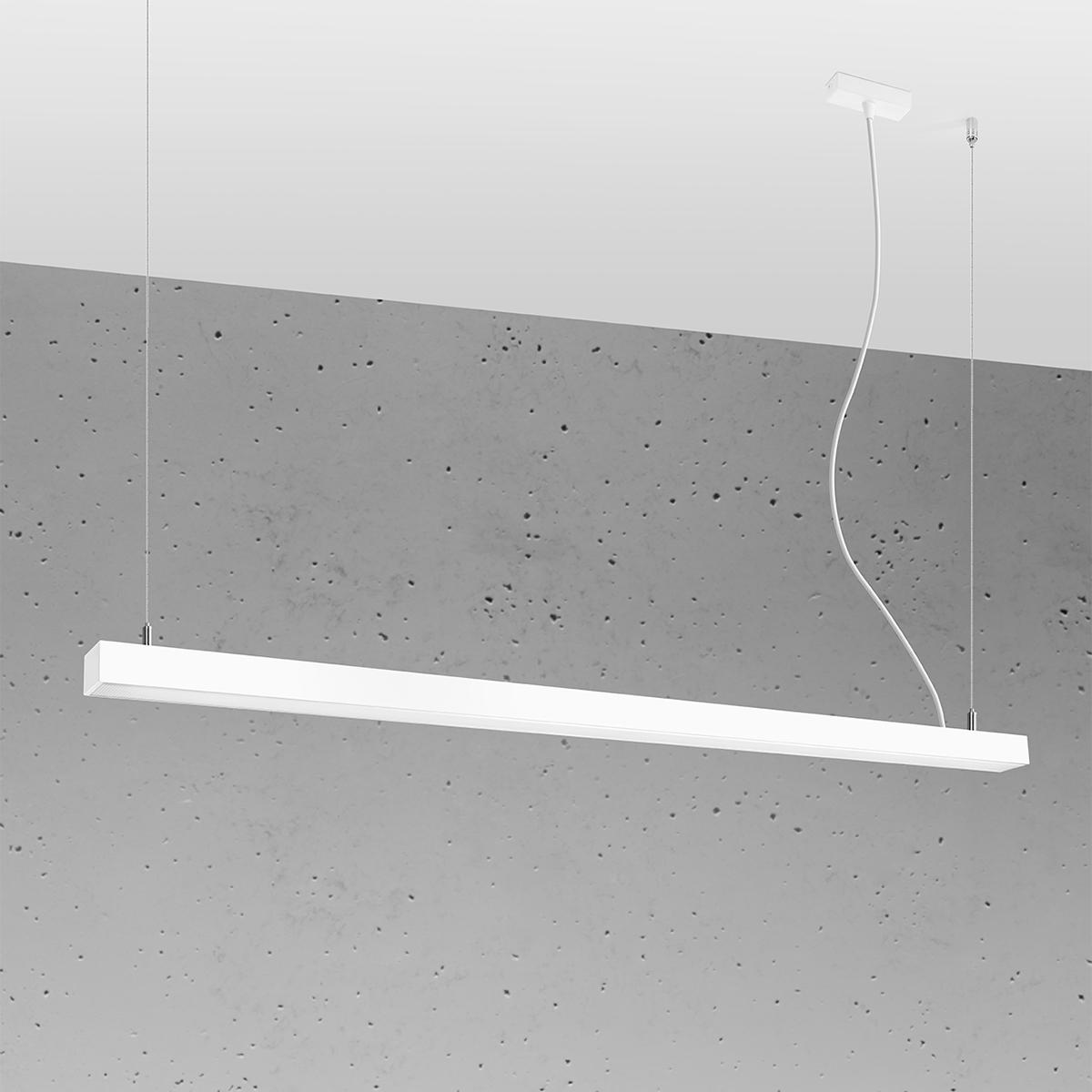 Sollux Lámpara colgante PINNE 150 blanca 4000K
